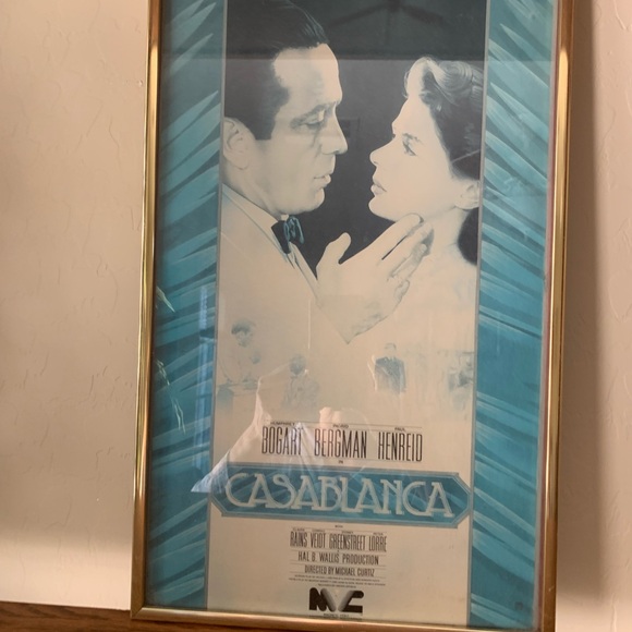Vintage CASABLANCA poster 16” x 12” Arrives rolled up - Picture 4 of 5